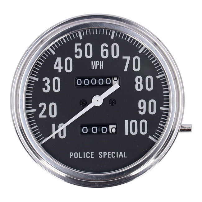 FL Speedometer Police Face Black 2:1 Mph