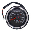 Speedometer 120 Mph Face Rear Reset Knob