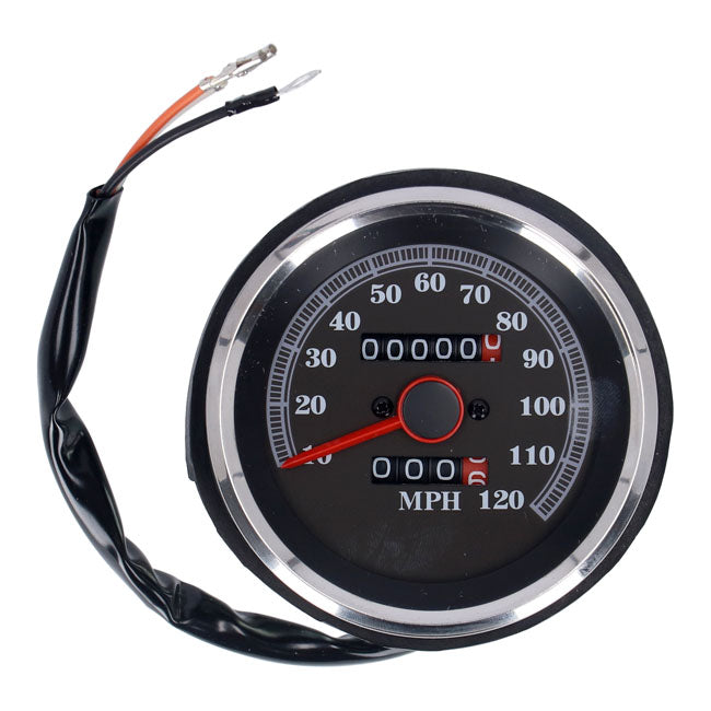 Speedometer 120 Mph Face Side Reset Knob