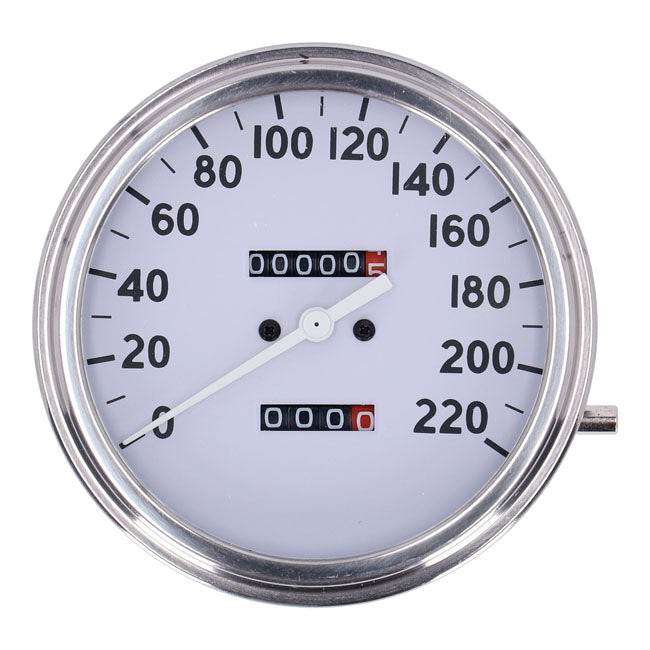 FL Speedometer 36-40 Face White 2:1 Kmh
