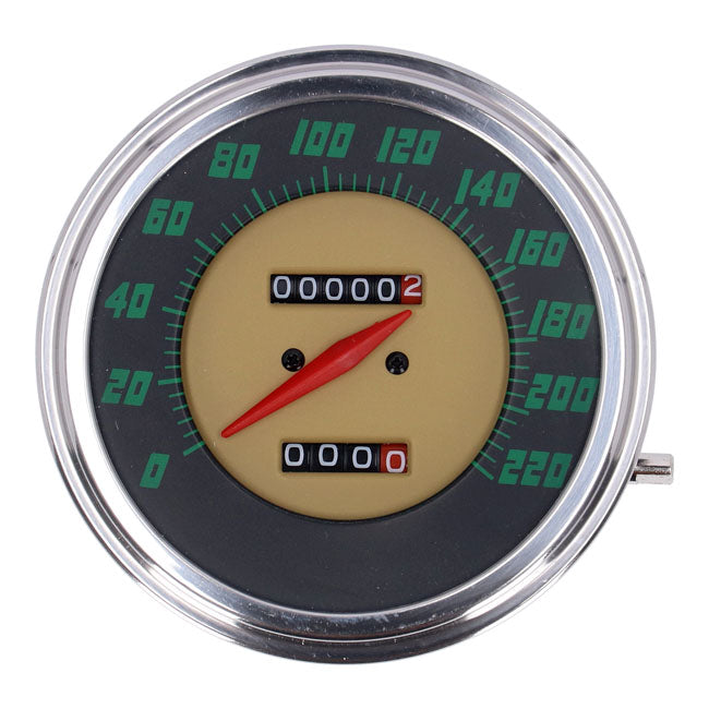 FL Speedometer 48-61 Face Green 2:1 Kmh