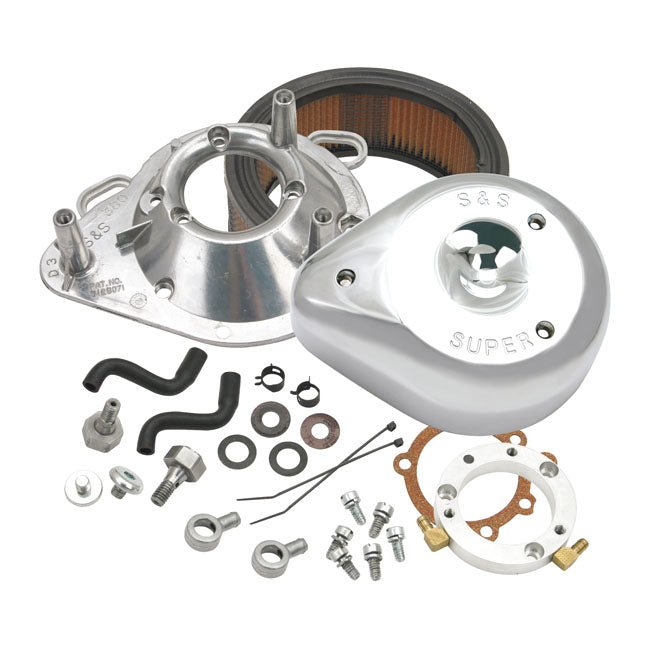 Teardrop Air Cleaner Assembly Chrome For CV Carb: 93-06 All B.T.