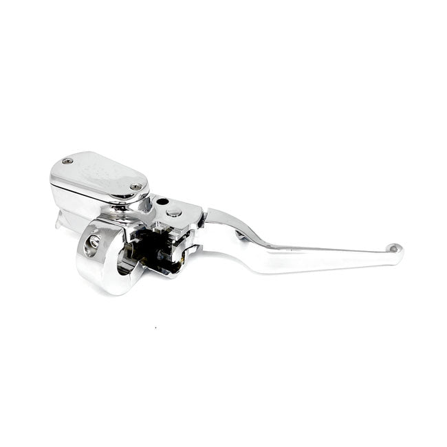 Handlebar Master Cylinder Assembly Chrome 1/2" Bore For 04-06 XL With Single Disc