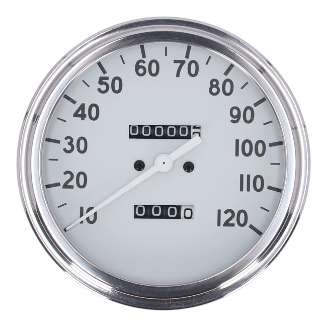 FL Speedometer 36-40 Face White 2.24:1 Mph