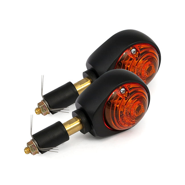 Bulls-Eye Turn Signals Black EC Approved