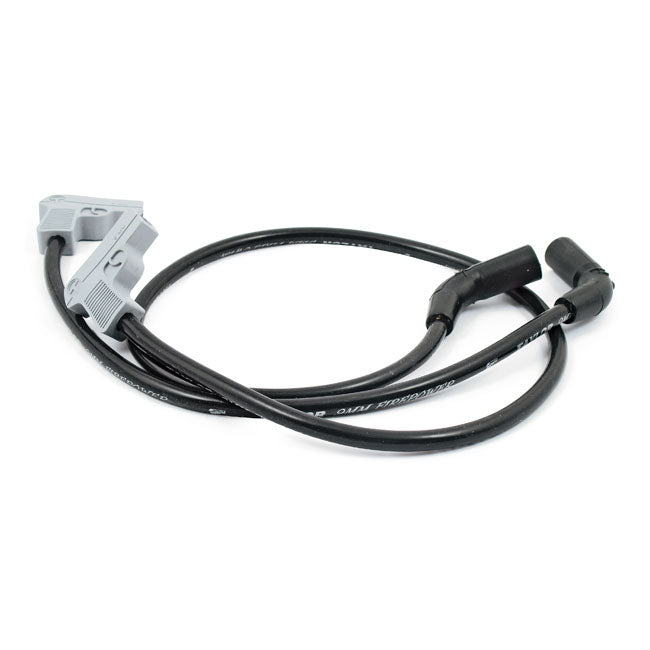 9 MM Fire Power Spark Plug Wire Set Black / Silver For 09-16 Touring NU