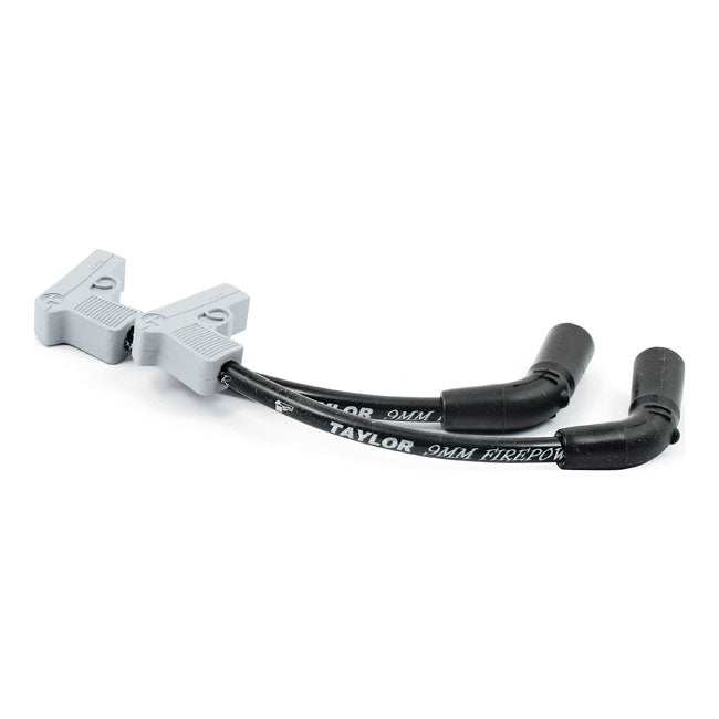 9 MM Fire Power Spark Plug Wire Set Black / Silver For 13-16 NU FXSB Breakout