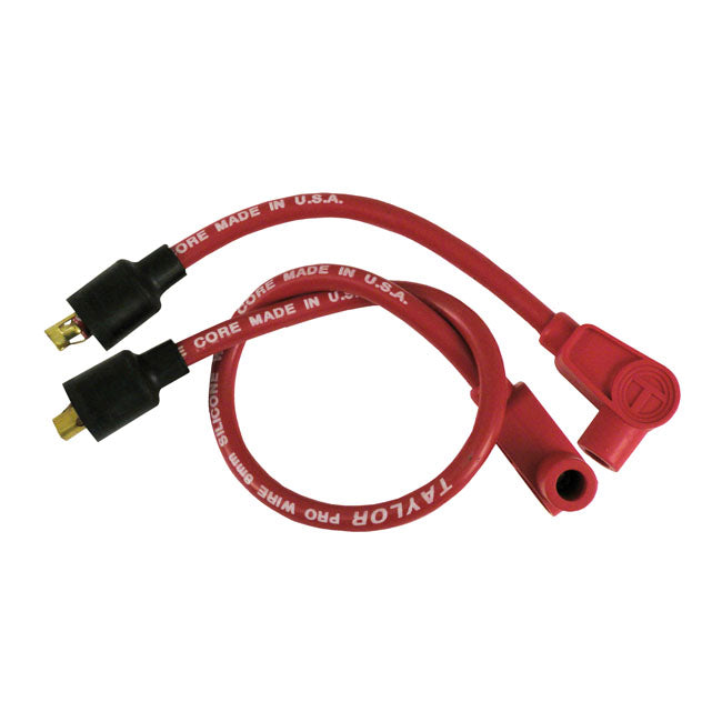 8 MM Metallic Core Spark Plug Wire Set Red