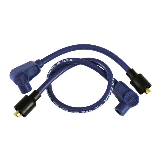 8 MM Metallic Core Spark Plug Wire Set Blue