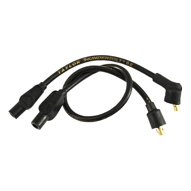 8.2 MM Thundervolt Spark Plug Wire Set Black For 80-98 FLT