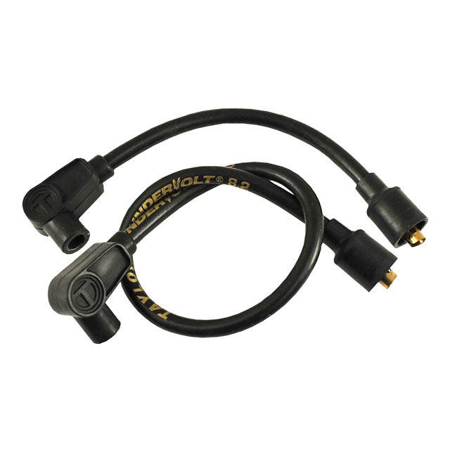 8.2 MM Thundervolt Spark Plug Wire Set Black For 99-06 NU FLT/Touring With Carb