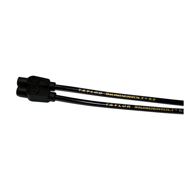 8.2 MM Thundervolt Universal Spark Plug Wire Kit Black - 180 Degree