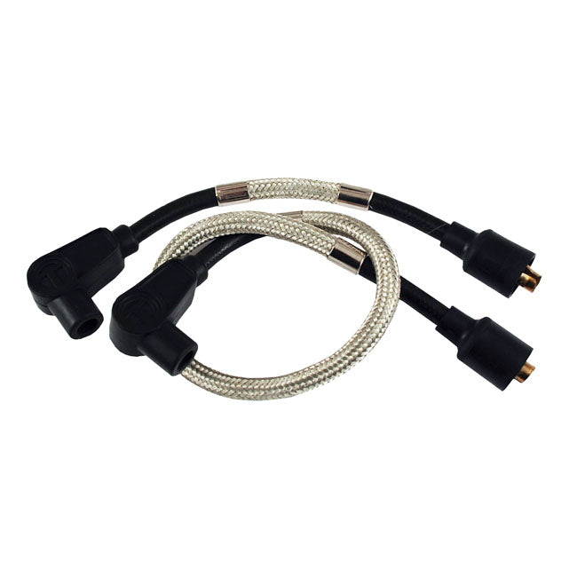8 MM Pro Braided Stainless Spark Plug Wire Set For 65-85 FL, FX, XL