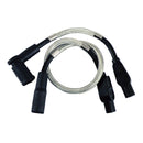 8 MM Pro Braided Stainless Spark Plug Wire Set For 99-06 NU FLT/Touring With Carb