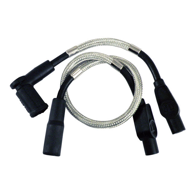 8 MM Pro Braided Stainless Spark Plug Wire Set For 99-06 NU FLT/Touring With Carb