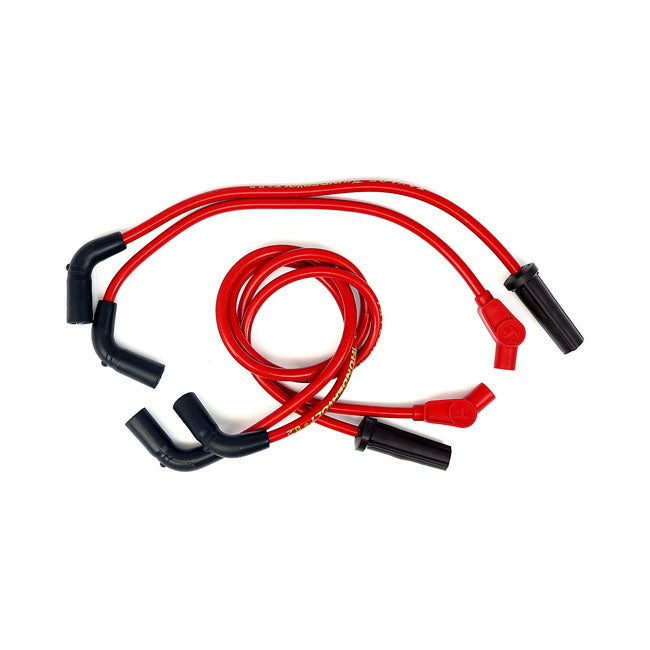 8.2 MM Thundervolt Spark Plug Wire Set Red For 17-22 M8 Touring