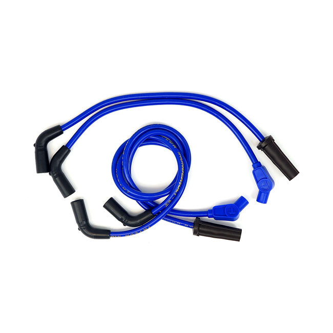 8.2 MM Thundervolt Spark Plug Wire Set Blue For 17-22 M8 Touring