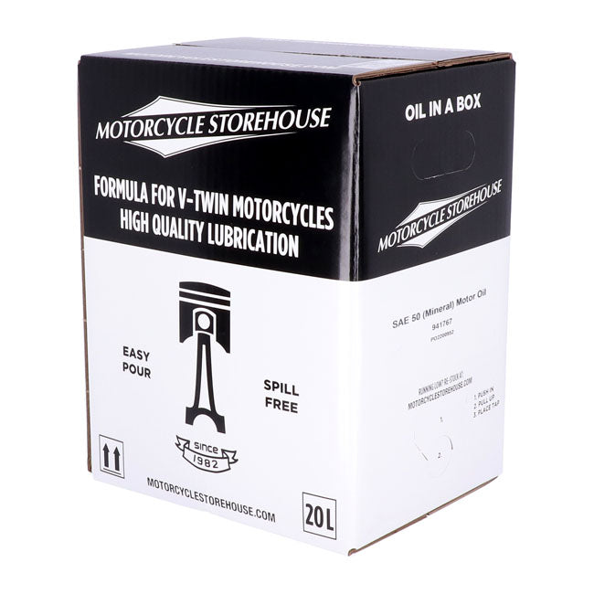 SAE 50 Mineral Motor Oil 20 Liter Box