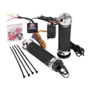 Apex Heated Grips Chrome For 96-21 H-D With Dual Throttle Cables