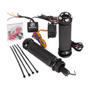 Apex Heated Grips Black Contrast Cut For 08-21 H-D With E-Throttle