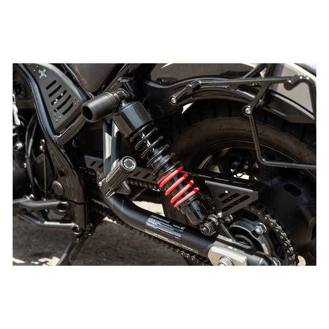 Slash Cut Chain Guard Black For Honda: 21-22 Rebel CMX1100