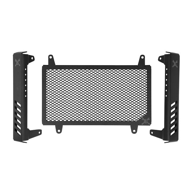 Slash Cut Radiator Guard Black For Honda: 2021 Rebel CMX1100