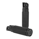 Slash Cut Rider Foot Peg Set Black For Honda: 21-22 Rebel CMX1100