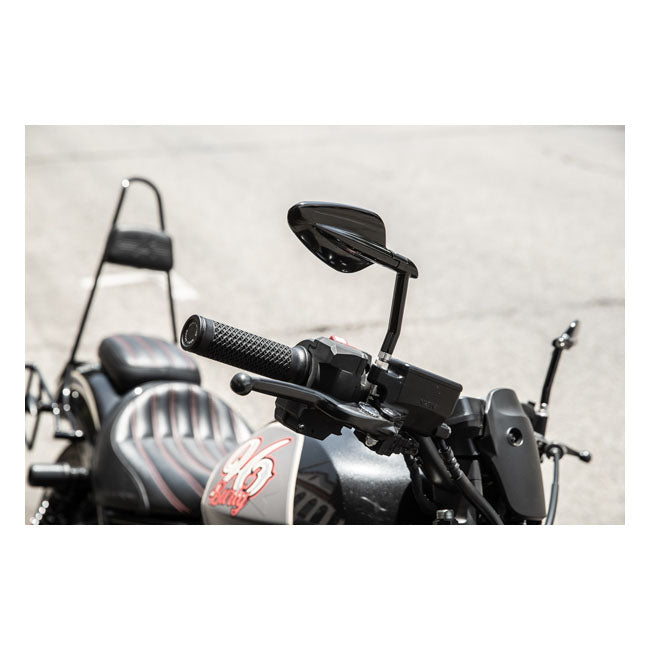 Slash Cut Grip Set Black For Honda: 21-22 Rebel CMX1100