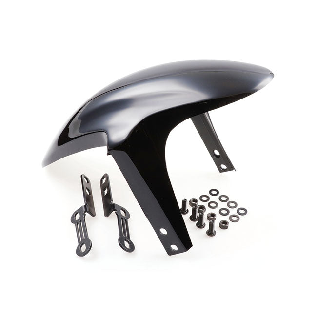 Custom V1 Front Fender Gloss Black For M8 Softail: 20-22 FXLRS Lowrider S