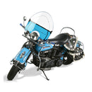 Vintage Reproduction Beaded Windshield Blue Lower For 36-47 Knucklehead