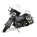 Vintage Reproduction Beaded Windshield Black Lower For 36-47 Knucklehead