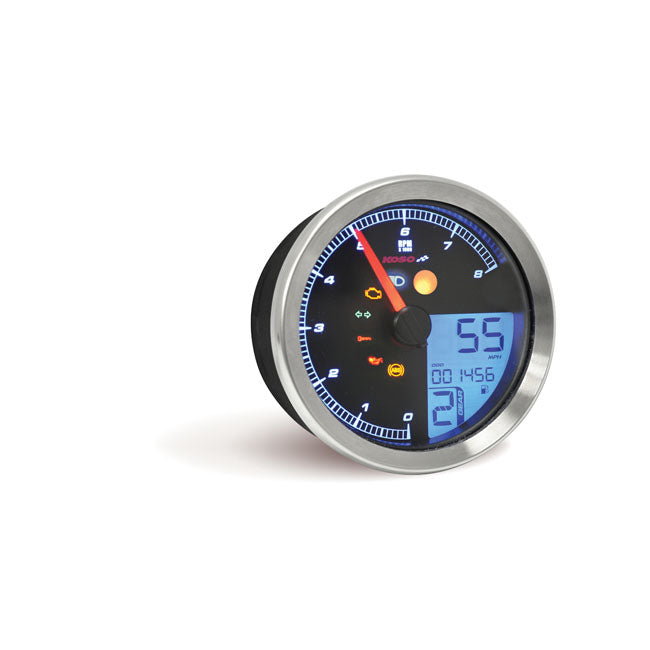 HD-01-04 95 MM Speedometer / Tachometer Silver For 04-11 Dyna