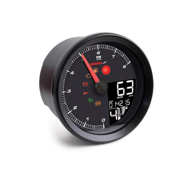 HD-01-04 95 MM Speedometer / Tachometer Black For 11-17 Softail