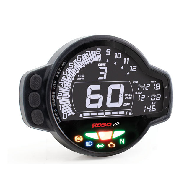 MS-01 Multifunctional Speedo / Tachometer Black