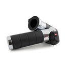 Titan-X Heated Grip Set Chrome For 08-21 H-D With E-Throttle
