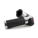 Titan-X Heated Grip Set Chrome For 96-21 H-D With Dual Throttle Cables