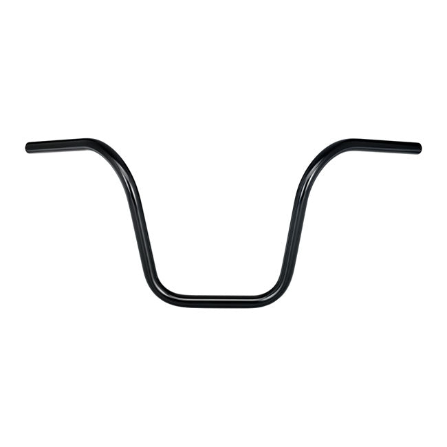 1 Inch Apes Handlebar 12 Inch Rise Black TUV Approved Fits Pre-81 H-D With 1" ID Risers
