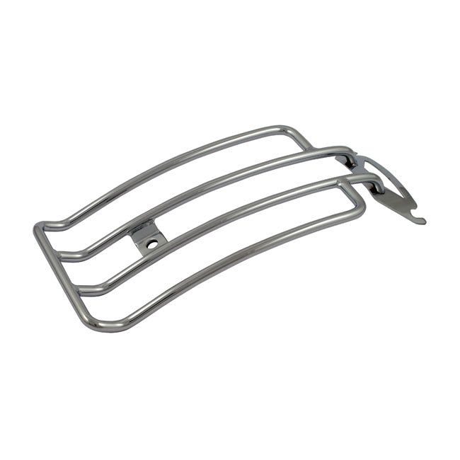 Luggage Rack For Solo Seat Chrome For 97-08 FLHT, FLTR, FLHR Touring