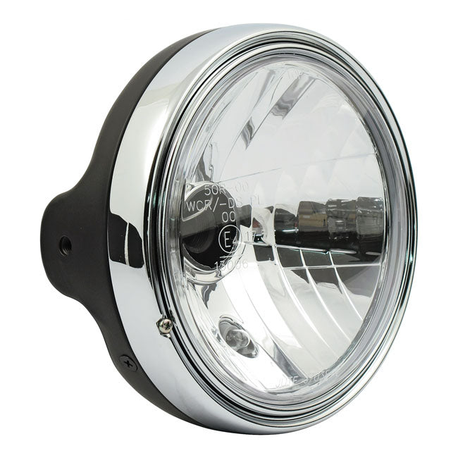 Limited Style Headlamp Prism Reflector Black - 7 Inch