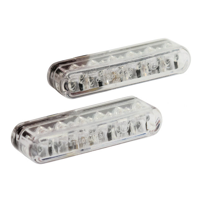 Shorty LED Turn Signals Clear Lens