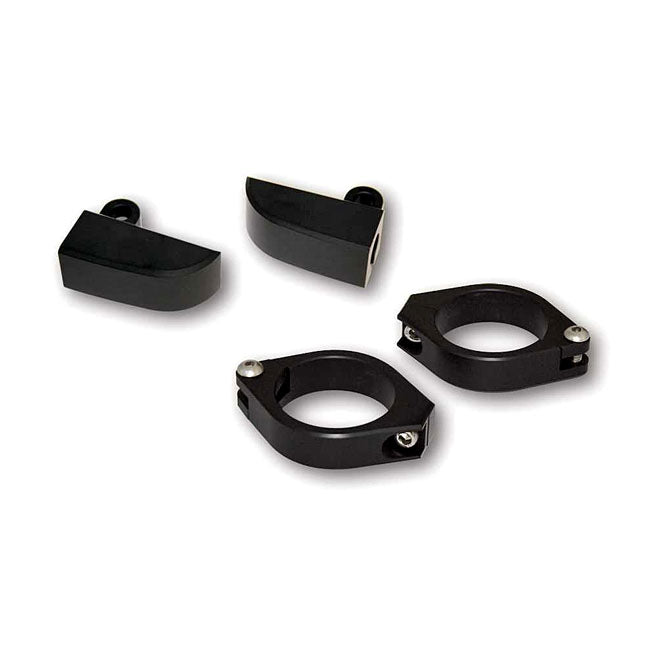 Paco Turn Signal Fork Mount Kit Black - 35-37mm