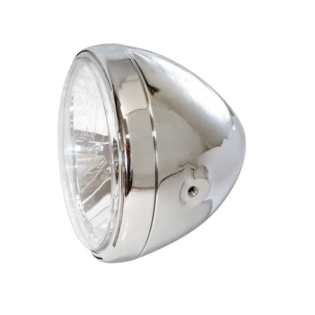 Reno II 7 Inch H-4 Headlamp Chrome Housing