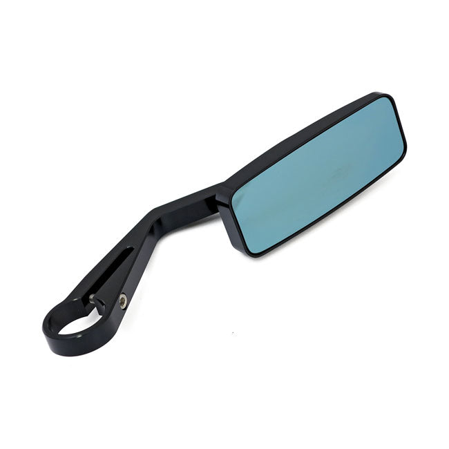 Black Action Mirror Clamp-On Bar End