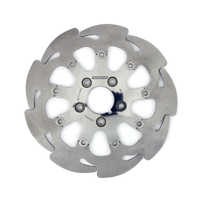 Floating 9-Spoke Wave Brake Rotor 11.5 Inch Front Right Fits UPTO 99 B.T.