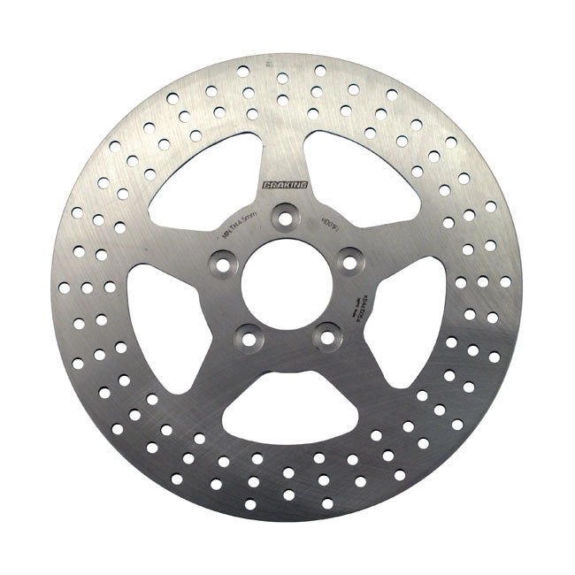 Solid Brake Disc 11.5 Inch Front Left & Right TUV Approved Fits 00-14 Softail (Excl. Springers)