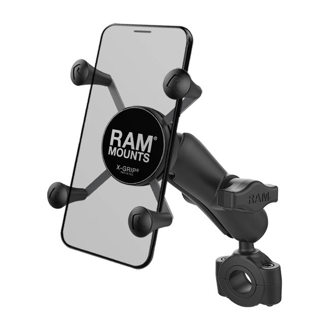 X-Grip Phone Mount Torque Rail Base Small Phone - Medium Ball To Ball Arm