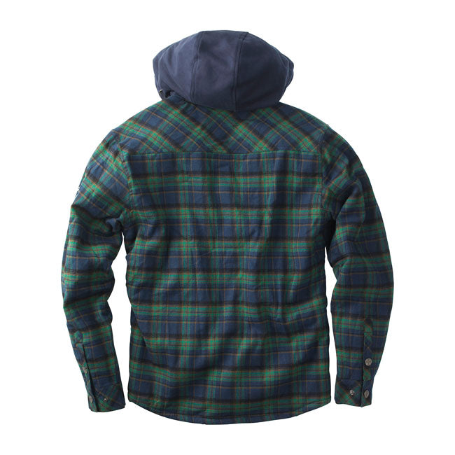 Sherpa Lined Flannel Jacket Blue / Green