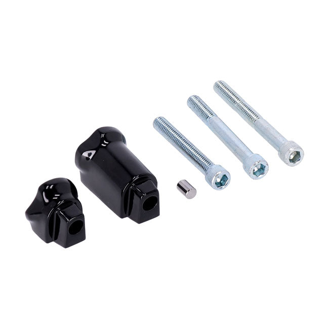 Support Bracket Set Passenger Floorboard Mounts Black