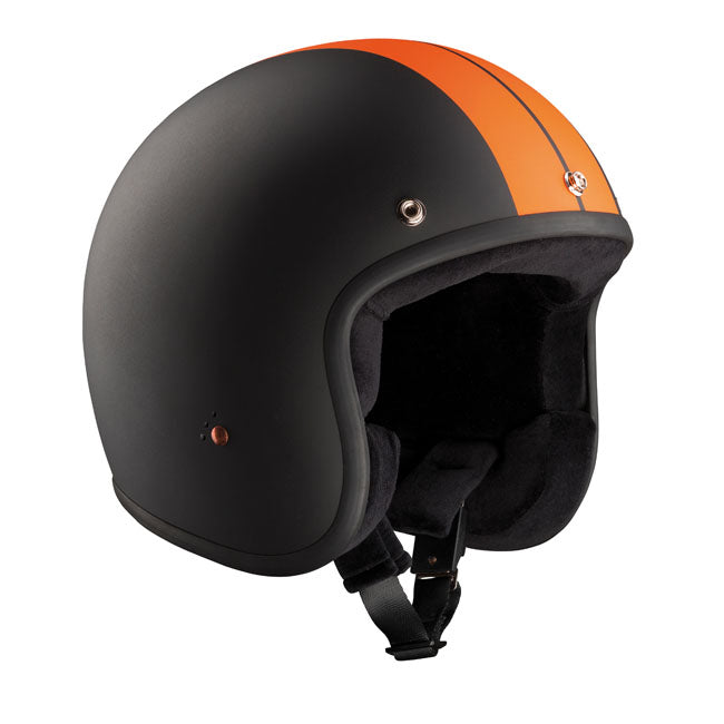 Jet Helmet Race Black / Orange