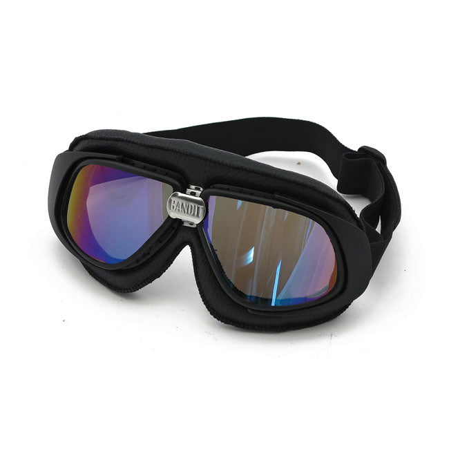 Classic Goggles Iridium Lens / Replica Black Leather